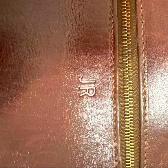 JW Hulme Excursion Handbag Purse Crossbody Bag Made in USA Leather - Picture 4 of 11